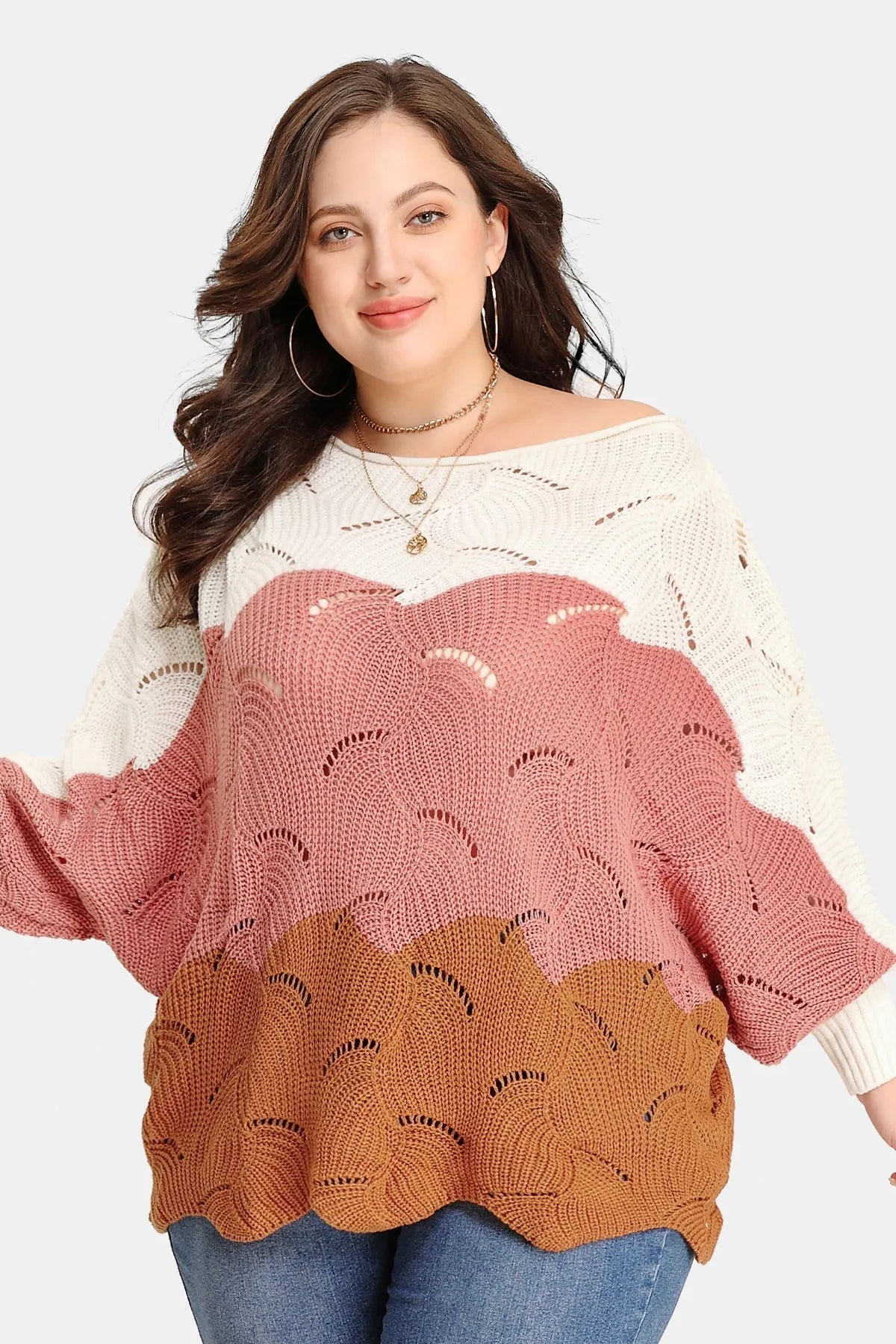 White-Pink-Brown