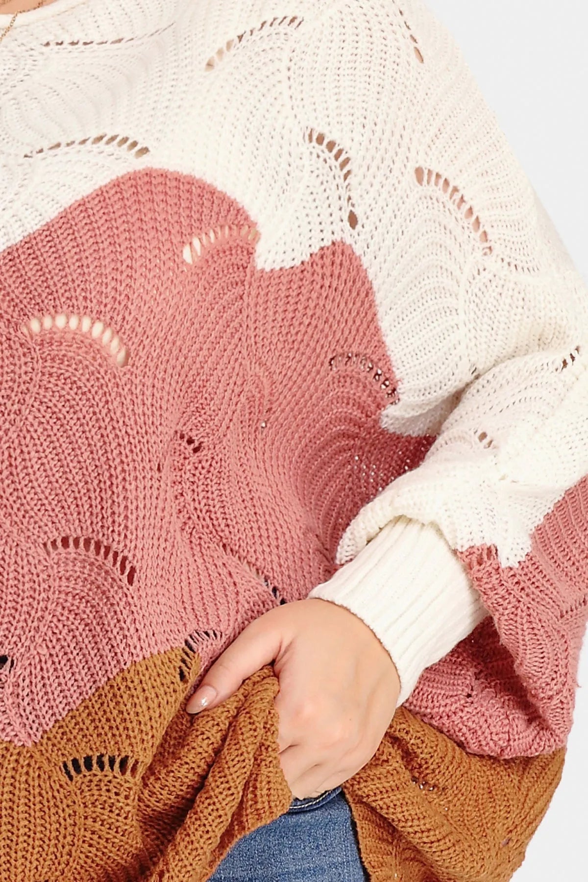 White-Pink-Brown