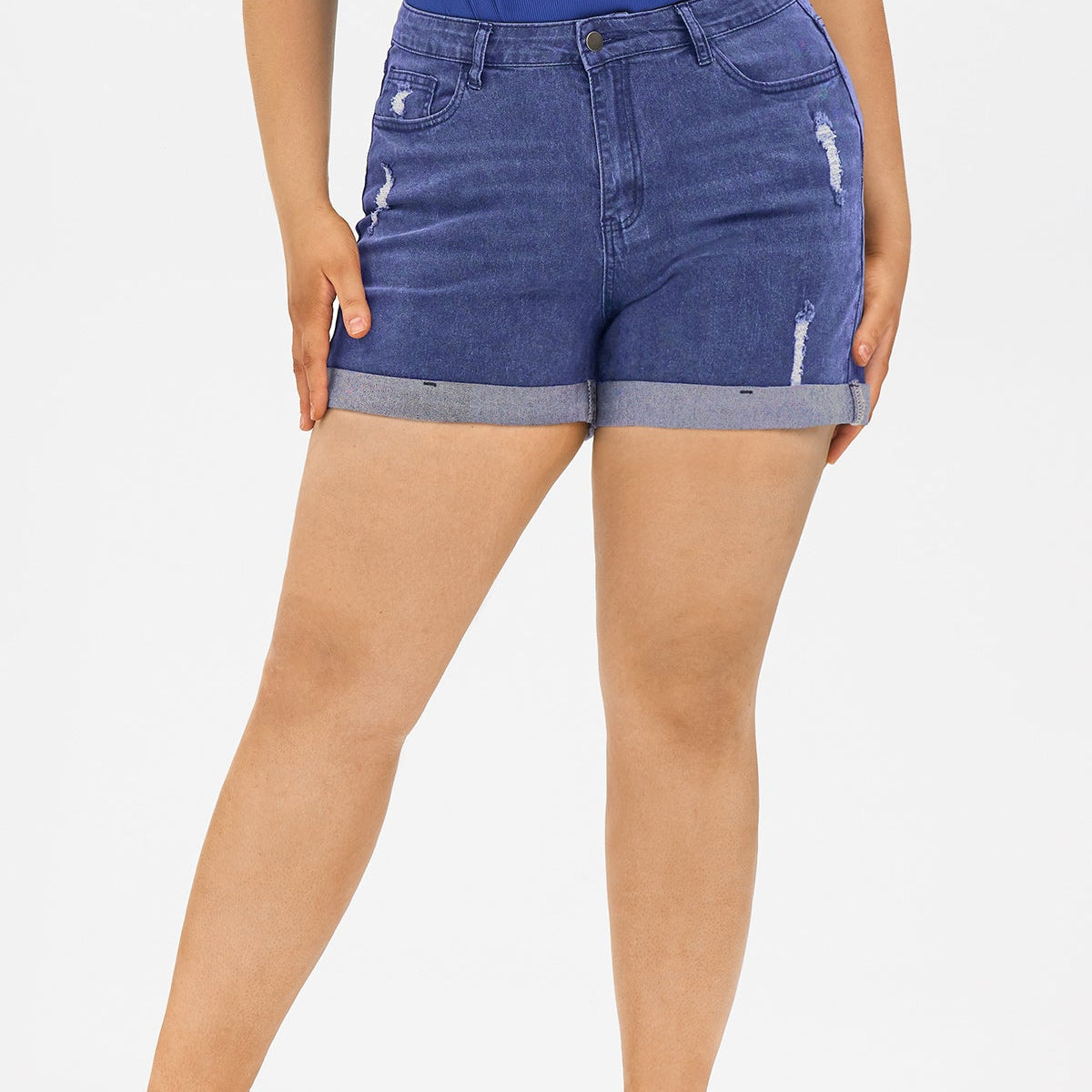 Jean court taille mi-haute corset ultra doux