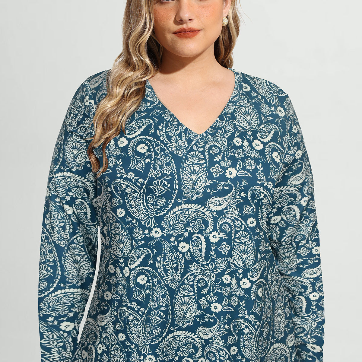 Ritera Floral Print Soft Flowy Long Sleeve T-Shirt