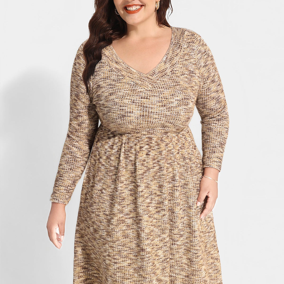 Ritera Plissiertes Midikleid mit Tasche und elastischer Taille