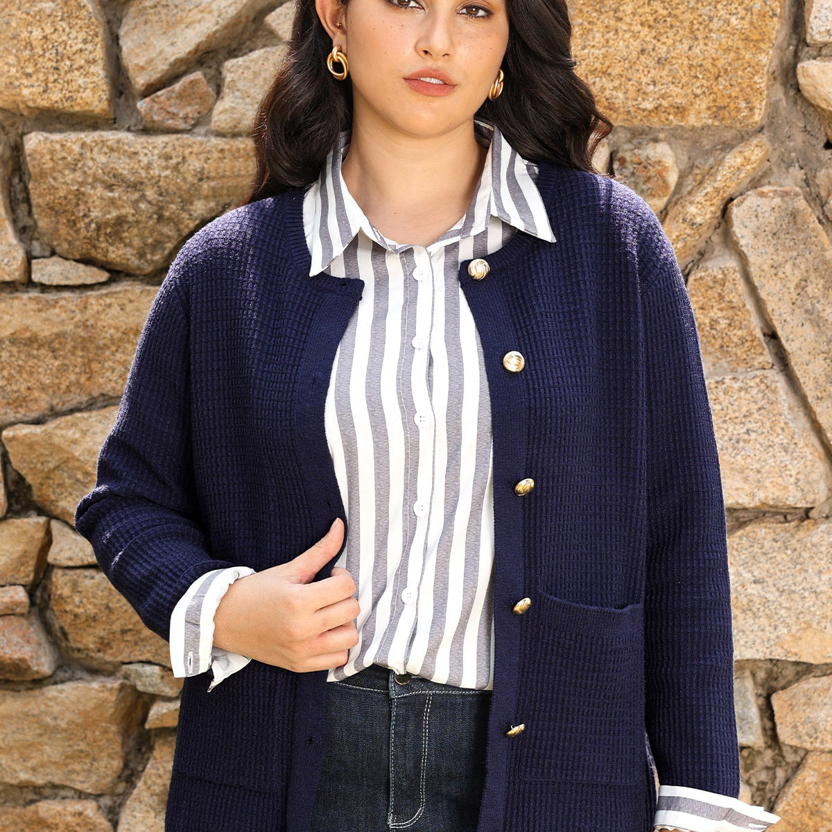 Ritera Cozy Chunky Knit Button up Cardigan Sweater with Pockets