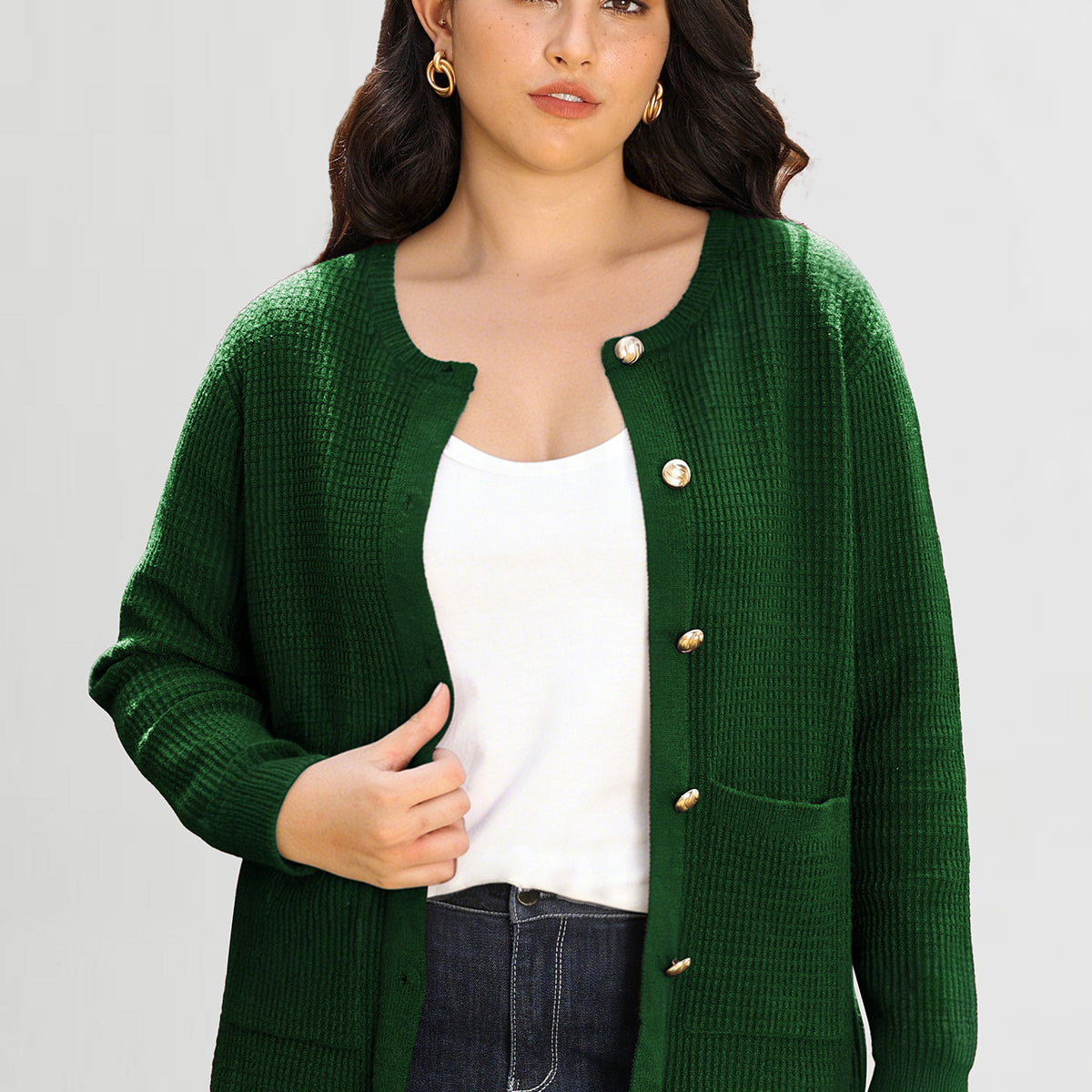 Ritera Cozy Chunky Knit Button up Cardigan Sweater with Pockets