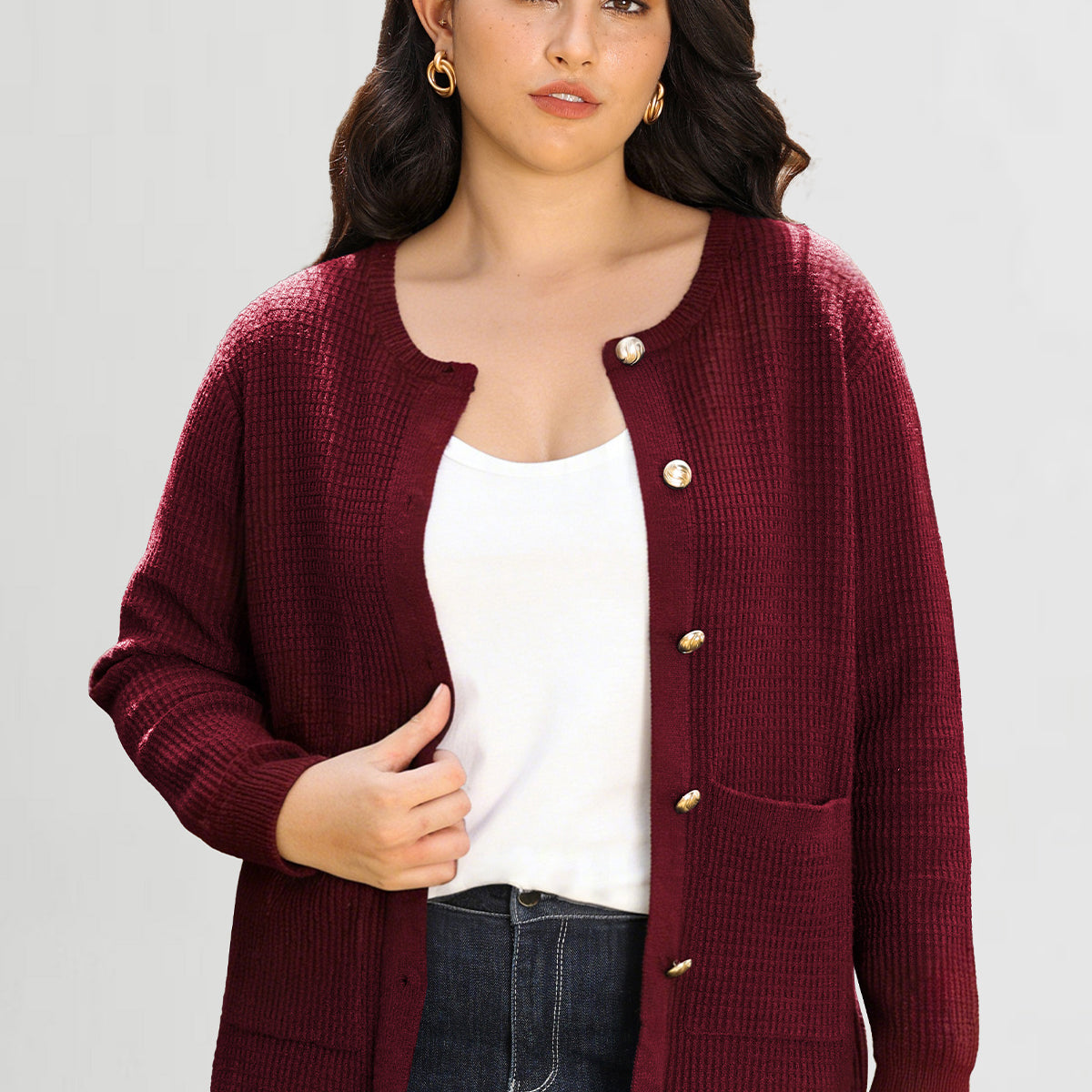 Ritera Cozy Chunky Knit Button up Cardigan Sweater with Pockets