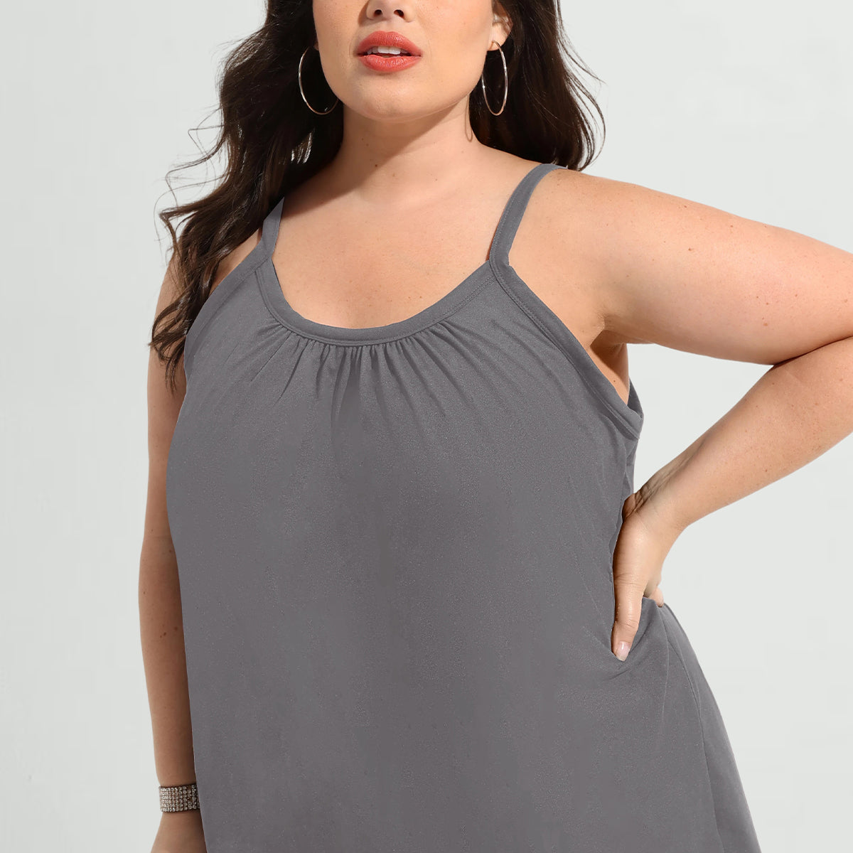 Ritera Supersoft Solid Strapse Sommer Camisole Tank