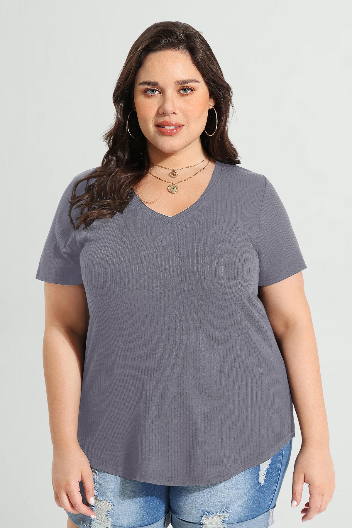 Supersoft V-neck Essential Basic T-Shirt